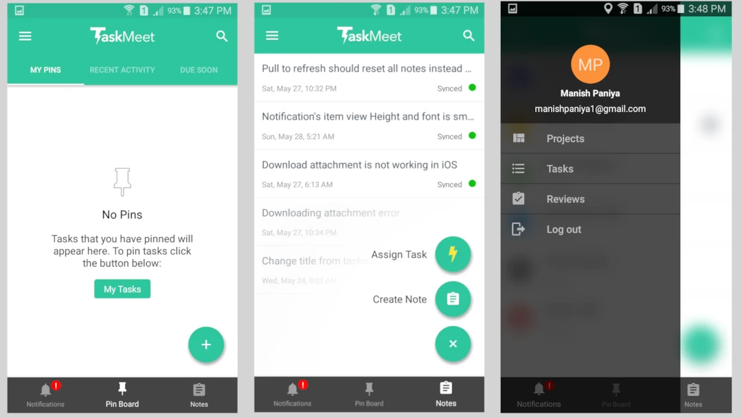 TaskMeet Mobile App Screen 2