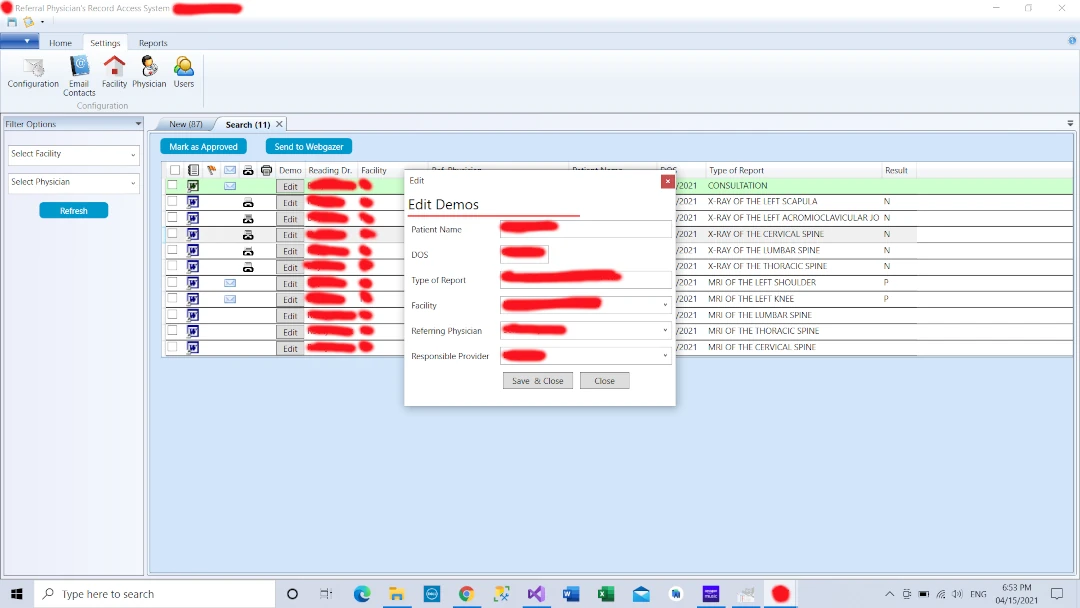 Reports Management Software for Transcription-Screen-3